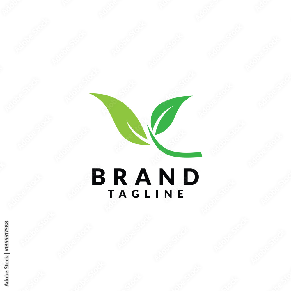 leaf logo icon vector illustration silhouette leaf logo icon vector illustration silhouette