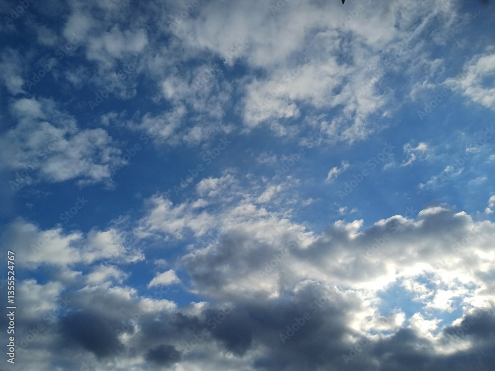 Obraz premium blue sky with clouds