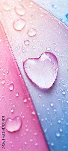 heart-shaped raindrops