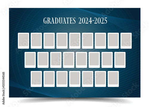 graduates photo frame mosaic collage template