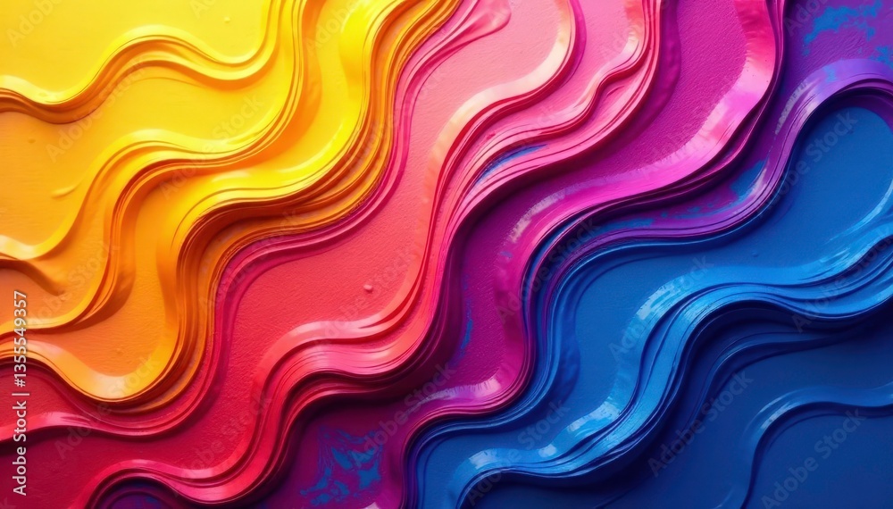 Fototapeta premium Abstract swirling paint textures in vibrant colors , dynamic, flow, swirls