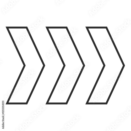 連続する矢印アイコン