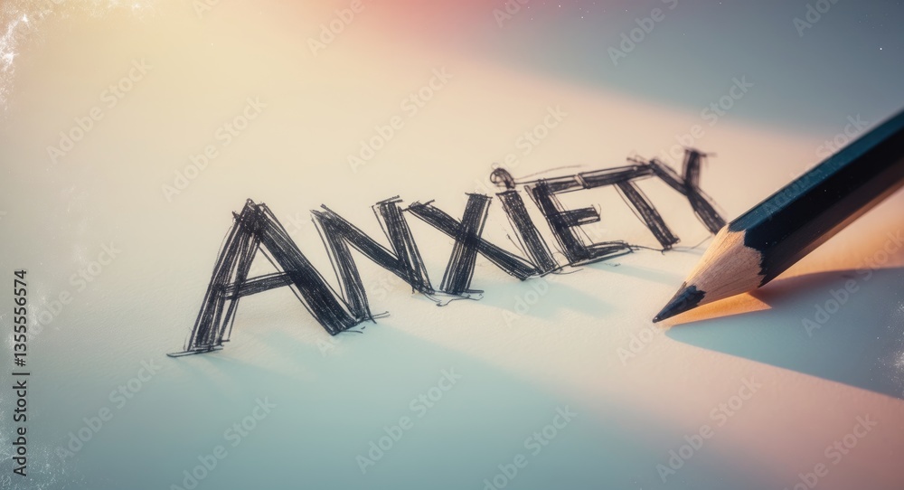 Fototapeta premium Eliminating anxiety. Representing the overcoming or treatment of anxiety.