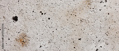 Close-Up Texture of Gray Concrete Surface with Natural Imperfections and Holes in a Modern Industrial Style