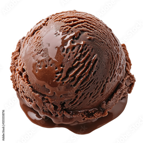 Deliciously Creamy Handmade Chocolate Ice Cream Scoop – A Sweet Indulgence for Chocolate Lovers