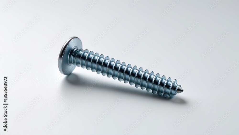 Close-up of screws set against a white background. Close-up of screws set against a white background.