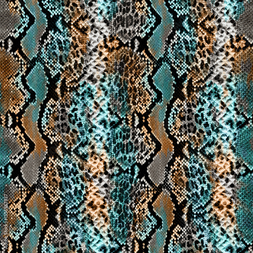 animal and abstract pattern work, snake and leopard skin mixed patterns, patterns suitable for fabric print and background.Abstract artistic background. modern Art feathers leopard pattern and repeat 
