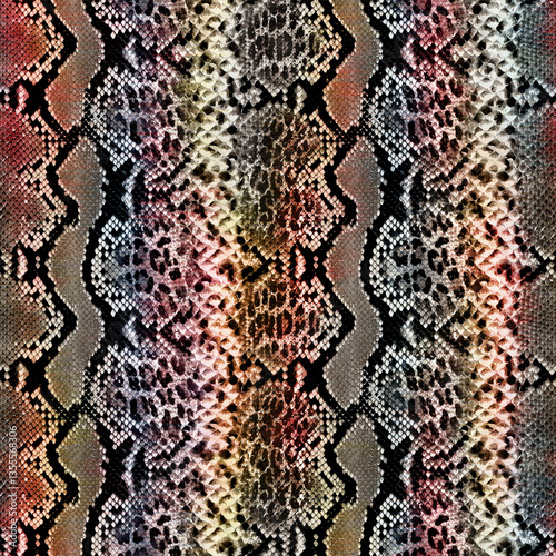 animal and abstract pattern work, snake and leopard skin mixed patterns, patterns suitable for fabric print and background.Abstract artistic background. modern Art feathers leopard pattern and repeat 