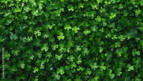 Wallpaper Mural Clover Background in Green Torontodigital.ca