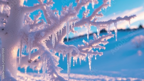 Ice trees are a phenomenon where frigid temperatures lead to the formation of ice on tree branches, resulting in a visually breathtaking and occasionally surreal winter scenery.