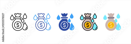 Liquidity Multi Style Icon Set