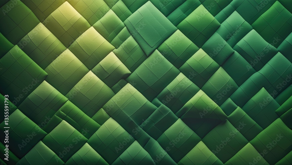 Fototapeta premium Textured background featuring green argyle design.