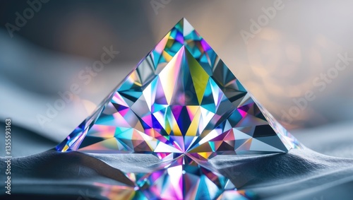 Close-up of a detail of a crystal glass. Abstract backdrop.