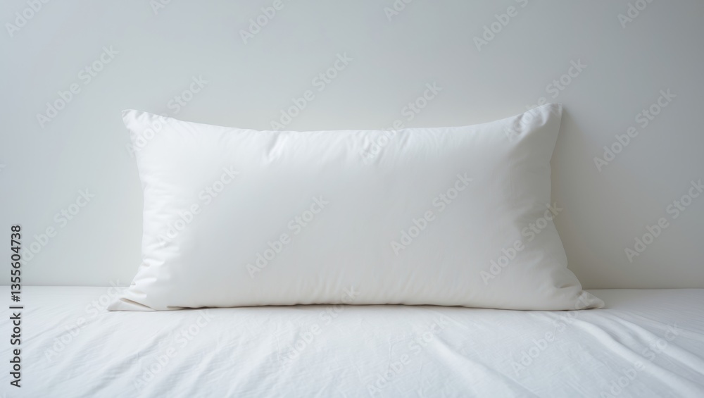 Obraz premium Blank soft new pillow isolated on a white background