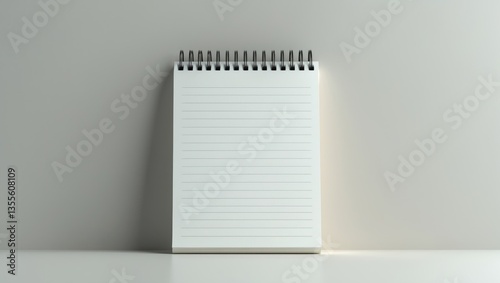 Blank calendar page with spring