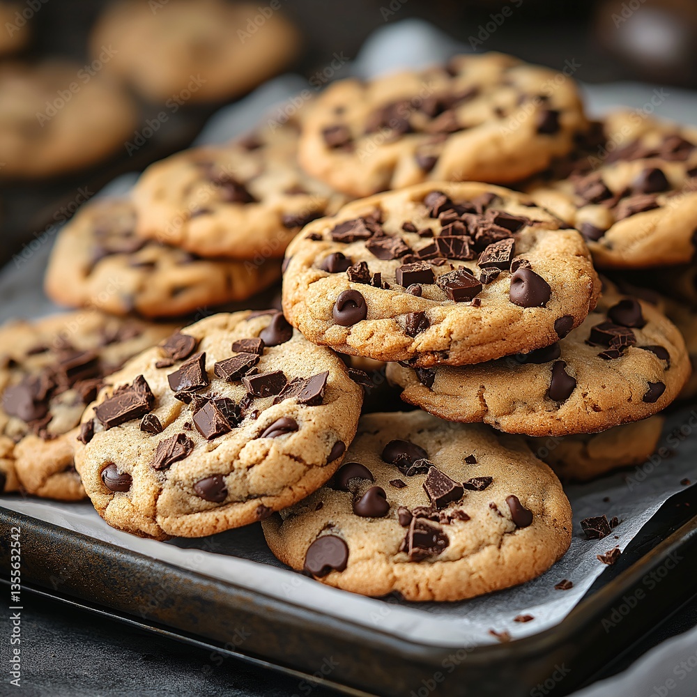 Freshly Baked Chocolate Chip Cookies: Delicious Homemade Treats and Indulgent Comfort Food Freshly Baked Chocolate Chip Cookies: Delicious Homemade Treats and Indulgent Comfort Food