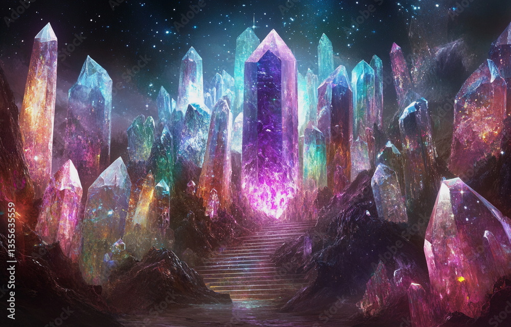 Cluster of shiny amethyst crystals with glowing aura. Great for spiritual visuals, crystal healing, alternative medicine, and fantasy themes.
Cluster of shiny amethyst crystals with glowing aura. Great for spiritual visuals, crystal healing, alternative medicine, and fantasy themes.
