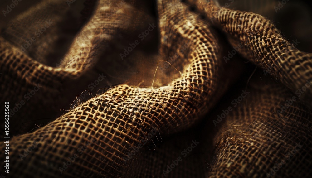 Close-up of Burlap Fabric Woven, Textured, Natural, Brown Material Close-up of Burlap Fabric Woven, Textured, Natural, Brown Material