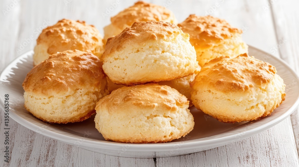 A close-up of coconut macaroons on a white plate, golden toasted tops visible, leaving negative space for design elements. A close-up of coconut macaroons on a white plate, golden toasted tops visible, leaving negative space for design elements.