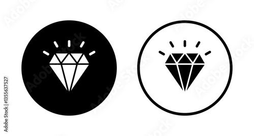 Diamond icon logo design. diamond gems sign and symbol