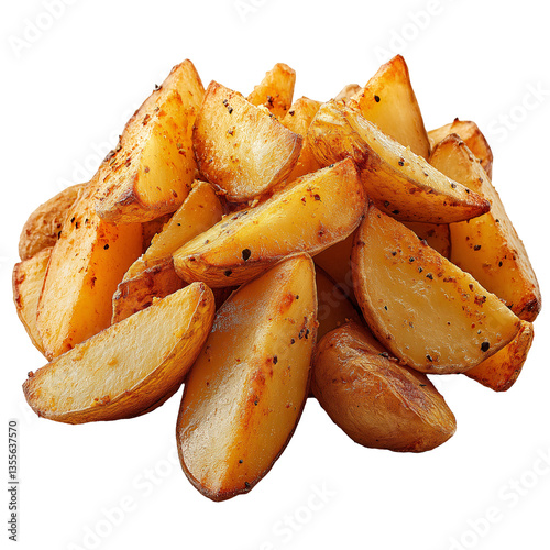 Delicious Crispy Roasted Potato Appetizer: Golden Brown and Perfectly Seasoned Vegetable Snack