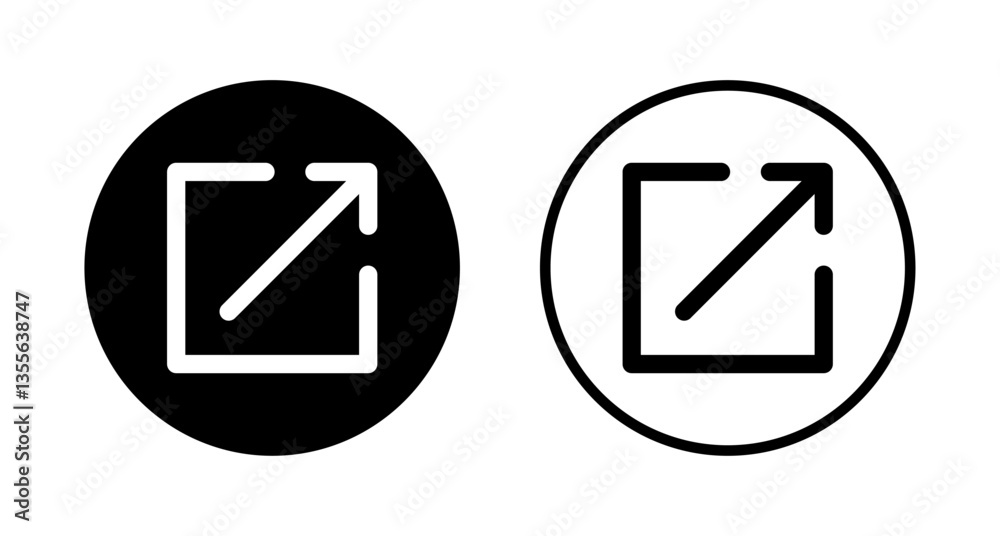 External link icon logo design. link sign and symbol. hyperlink symbol External link icon logo design. link sign and symbol. hyperlink symbol
