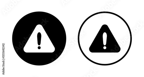 Exclamation danger icon logo design. attention sign and symbol. attention sign