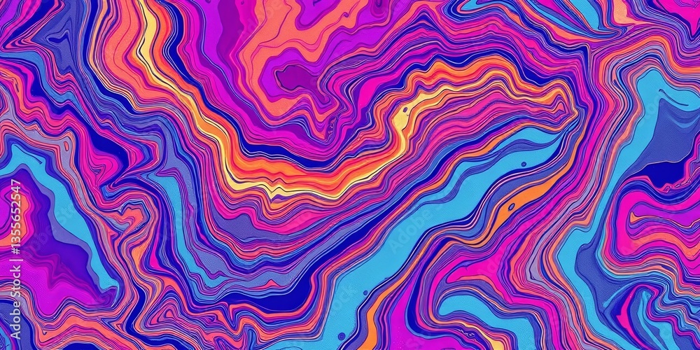 Seamless retro vector pattern of abstract liquid marble ink in watercolor gradient colors, liquid marble, fabric Seamless retro vector pattern of abstract liquid marble ink in watercolor gradient colors, liquid marble, fabric