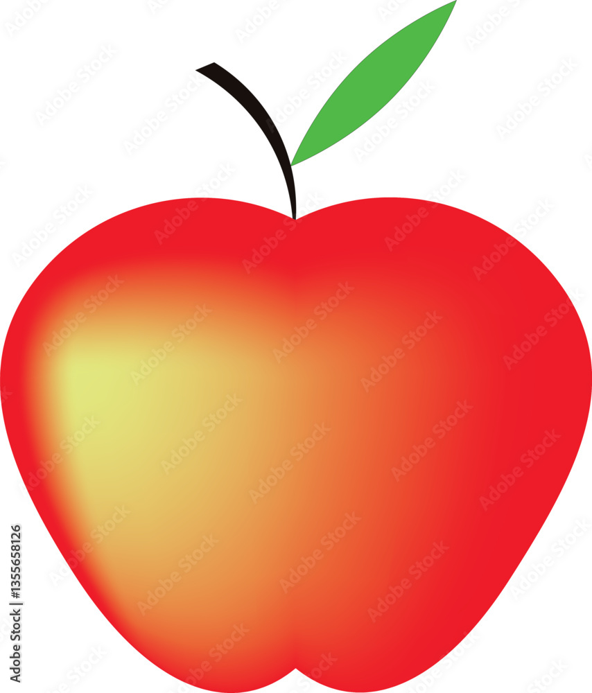 Fototapeta premium The apple is a sweet, edible fruit produced by the apple tree, originally from Central Asia.