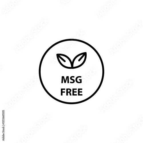 Msg free icon Black line, simple illustration for web and app..eps