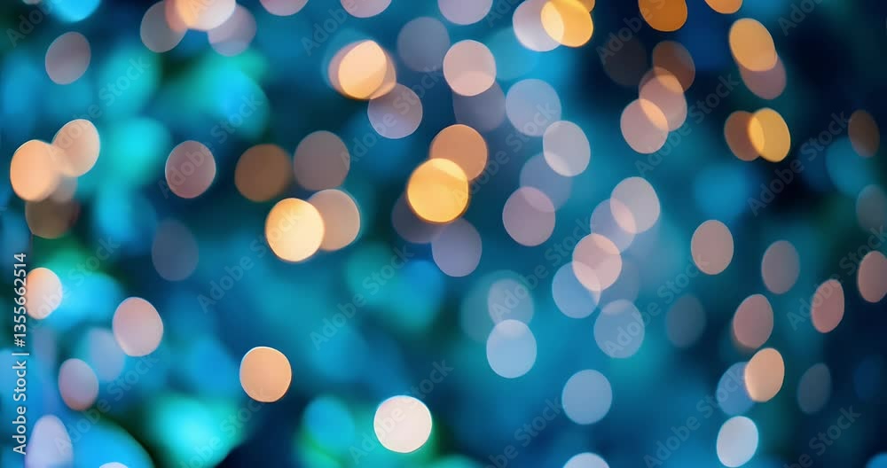 Blue and Gold Bokeh Lights Dreamy Abstract Glow Seamless Loop Animation in 4K Blue and Gold Bokeh Lights Dreamy Abstract Glow Seamless Loop Animation in 4K