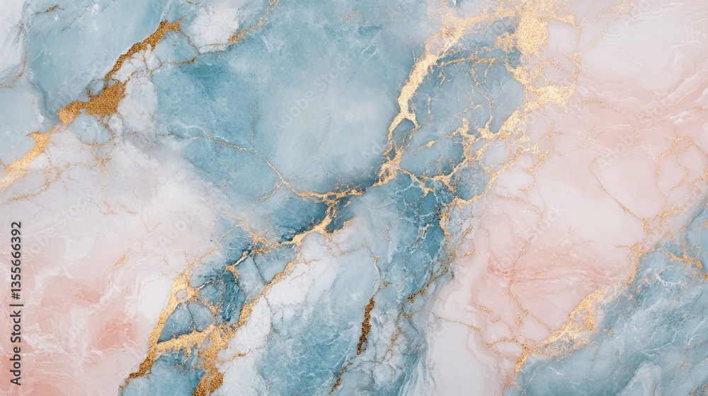Naklejka premium Luxury abstract marble wallpaper. Premium background blue pink and white marble texture