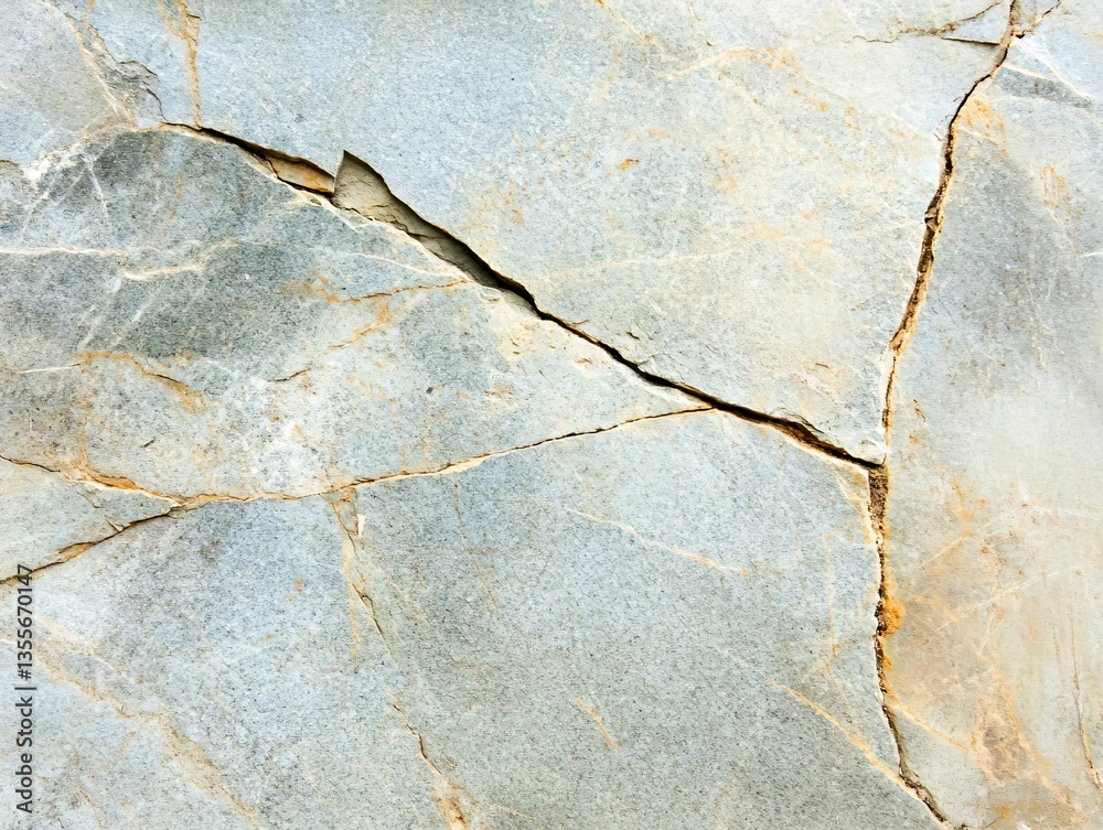 Obraz premium Natural Stone Surface with Cracks and Unique Texture Details
