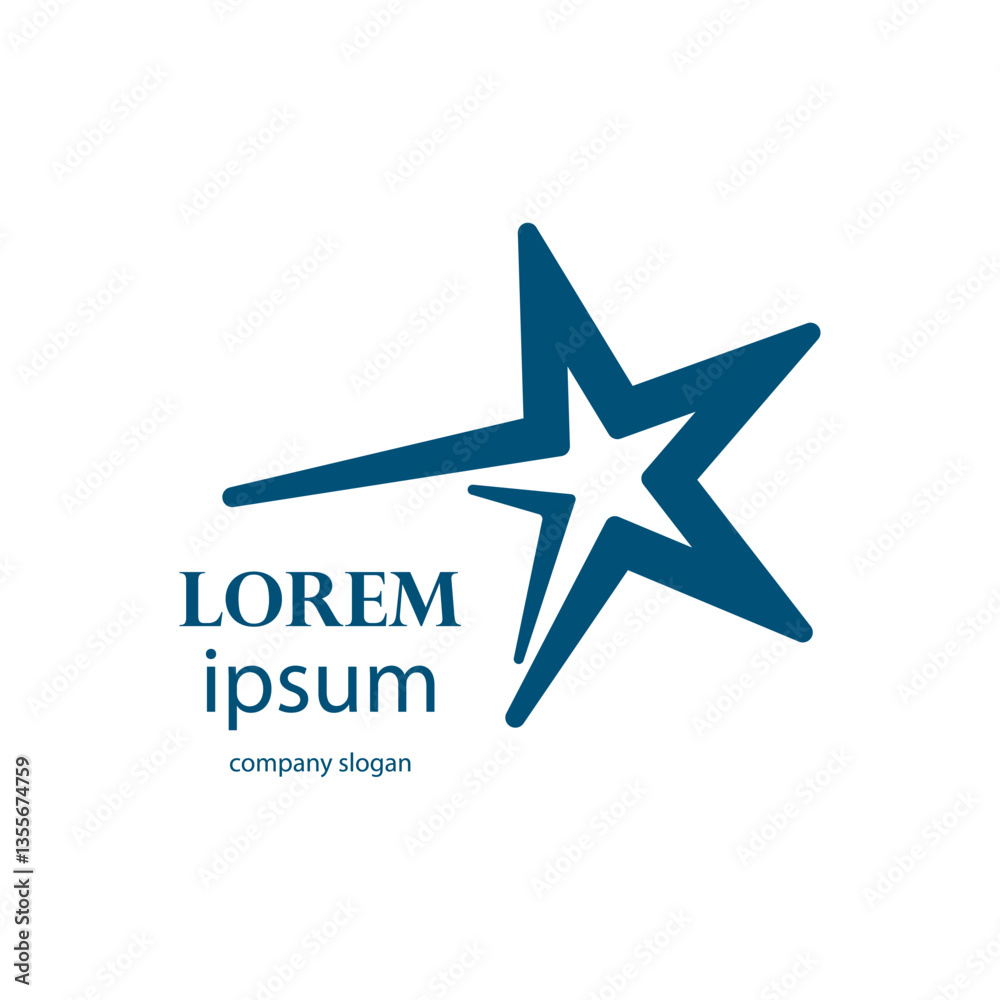 successful victory star logo design successful victory star logo design