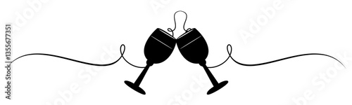 silhouette of beer bottles and glasses in a bar