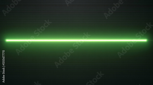 neon green light on black background.ai generative