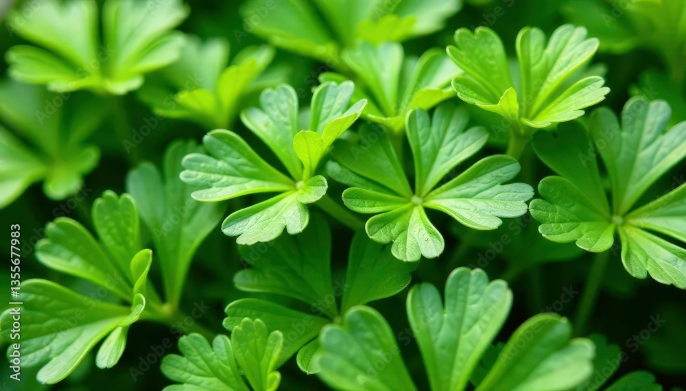 Close-up shot of parsley forming a repeating motif , backdrop, ingredient, visual Close-up shot of parsley forming a repeating motif , backdrop, ingredient, visual
