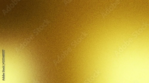 Elegant shiny grainy golden metallic abstract background with noise texture (loopable). Concept of holiday celebration, wedding, birthday, anniversary and christmas luxury gold abstract background.