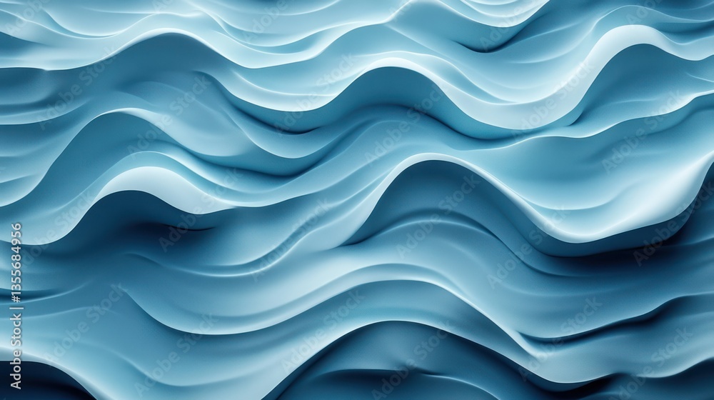 Abstract Blue Wave Pattern: Serene Digital Art Abstract Blue Wave Pattern: Serene Digital Art