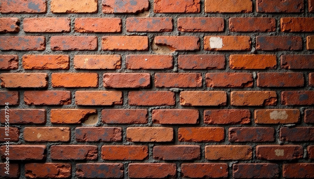Obraz premium Intricate brick wall, rough aged surface, repeating design, design, high resolution