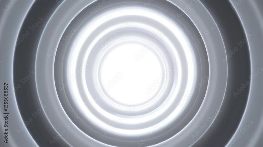 Futuristic White Tunnel Animation – Abstract Glowing Circular Light Rings Creating Depth and Motion Illusion, Ideal for Sci-Fi, Technology, Background Loops, and Modern Visual Effects Futuristic White Tunnel Animation – Abstract Glowing Circular Light Rings Creating Depth and Motion Illusion, Ideal for Sci-Fi, Technology, Background Loops, and Modern Visual Effects
