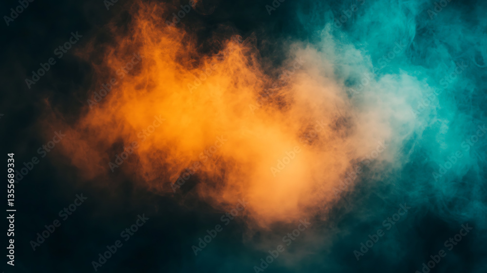 Teal Orange Dark Gradient Grainy Texture Banner Teal Orange Dark Gradient Grainy Texture Banner