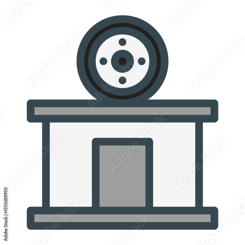 film editing studio. This is a vector single icon with a filled outline style. Suitable for any purpose, such as website design, mobile app design, logo design, pattern design, etc.