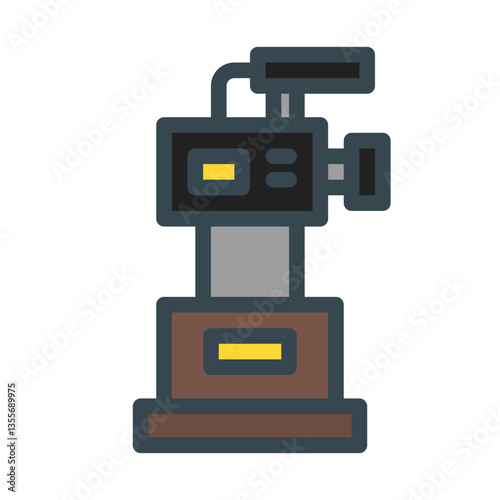 best filmmaker. This is a vector single icon with a filled outline style. Suitable for any purpose, such as website design, mobile app design, logo design, pattern design, etc.