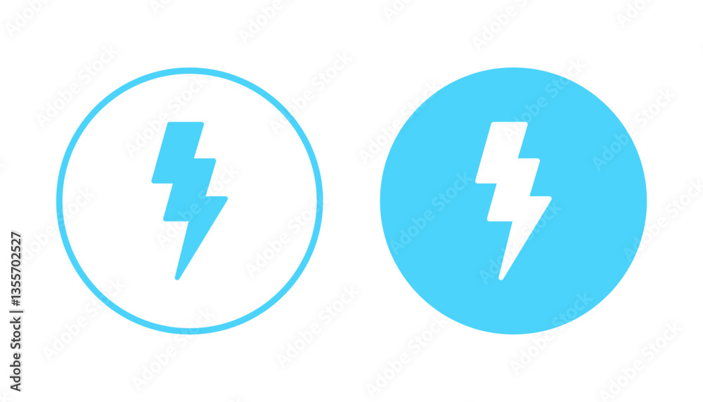 Lightning icon vector. electric sign and symbol. power icon. energy sign Lightning icon vector. electric sign and symbol. power icon. energy sign