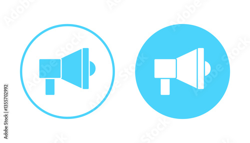 Megaphone icon vector. Loudspeaker sign and symbol