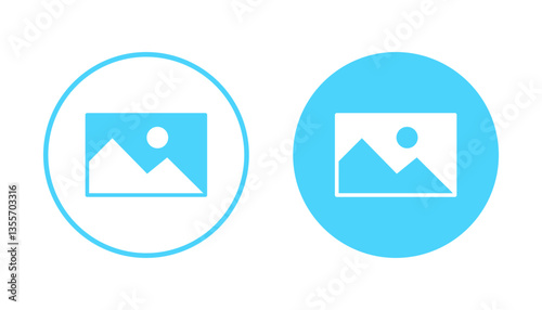 Picture icon vector. photo gallery sign and symbol. image icon