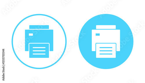 Print icon vector. printer sign and symbol