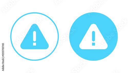 Exclamation danger icon vector. attention sign and symbol. attention sign