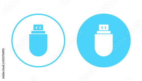 Usb icon vector. Flash disk sign and symbol. flash drive sign.